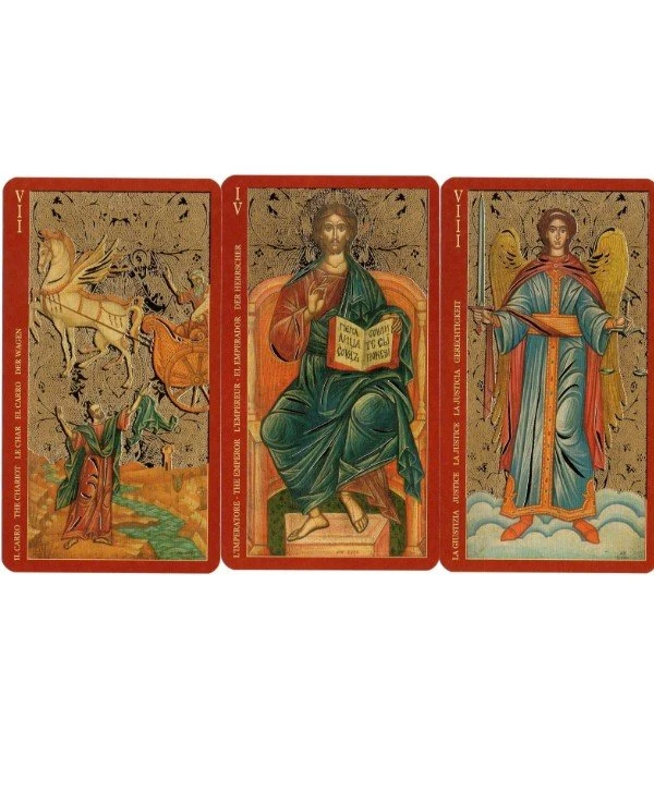 Lo Scarabeo Tarot - Таро Золото Икон Golden Tarot of the Tsar  back