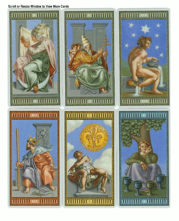 Lo Scarabeo Tarot - Таро Микеланджело Michelangelo Tarot  back