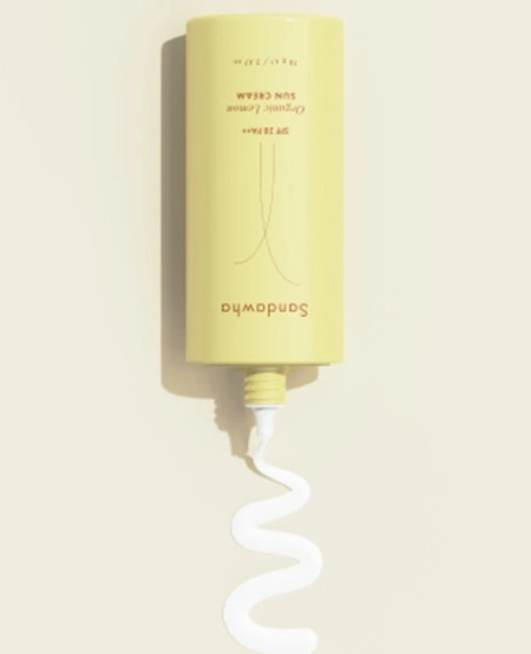 Sandawha Солнцезащитный, увлажняющий и антиоксидантный крем | Sandawha Organic Lemon Sun Cream SPF 28 PA++