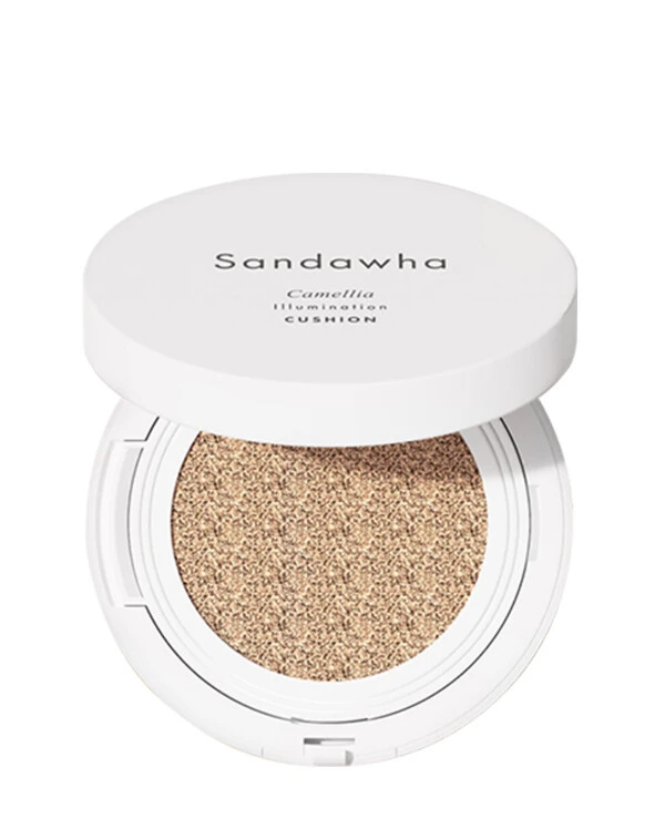 Sandawha - Тональная основа-кушон с сатиновым финишем SPF 25/PA++ Camellia brightening illumination Cushion (SPF 25/PA++) 15 г, 01 Natural Beige