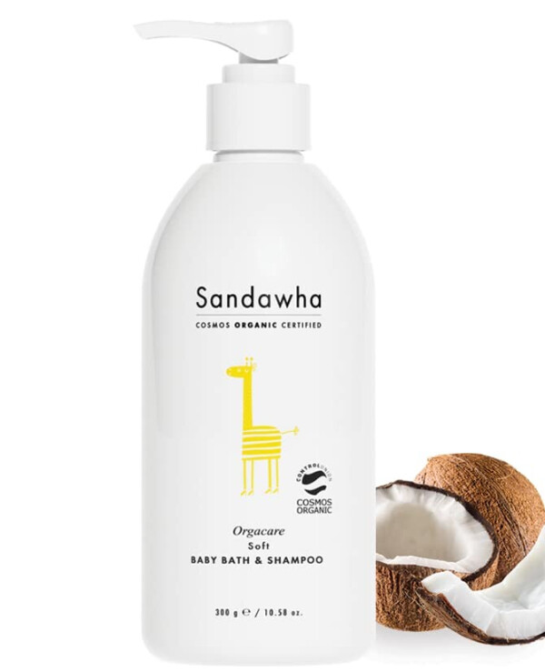 Sandawha - Children's universal cleanser for body and hair Orgacare Soft Baby Bath and Shampoo 300 g