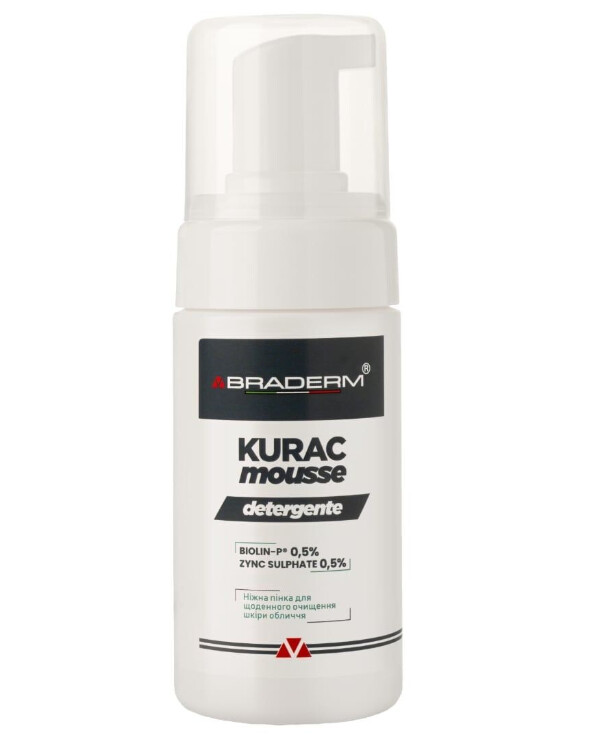 Braderm - Foam for washing Kurac Cleansing Mousse 100ml