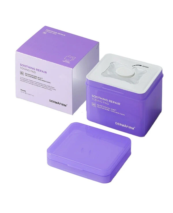 DermAfirm Пады на основе глутатиона и кислот | DermAfirm Soothing Repair Toning Pad R4
