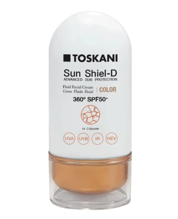 Toskani Cosmetics - Солнцезащитный крем SPF 50+ с тоном Sun Shiel-D Color SPF 50+ 50 мл