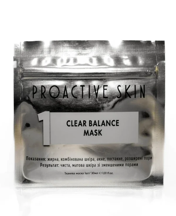 Proactive Skin - Pore cleansing cloth mask Clear Balance Mask 30ml