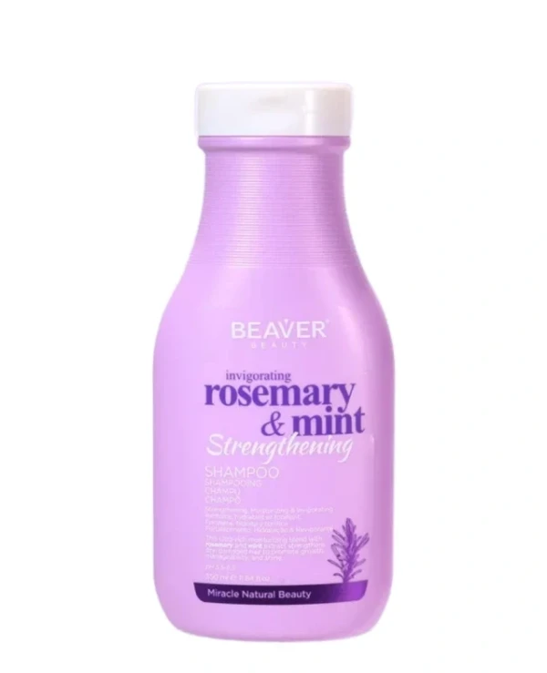 Beaver professional - Refreshing shampoo with rosemary and mint for strengthening and renewing hair Rosemary & Mint Strengthening Shampoo 350ml