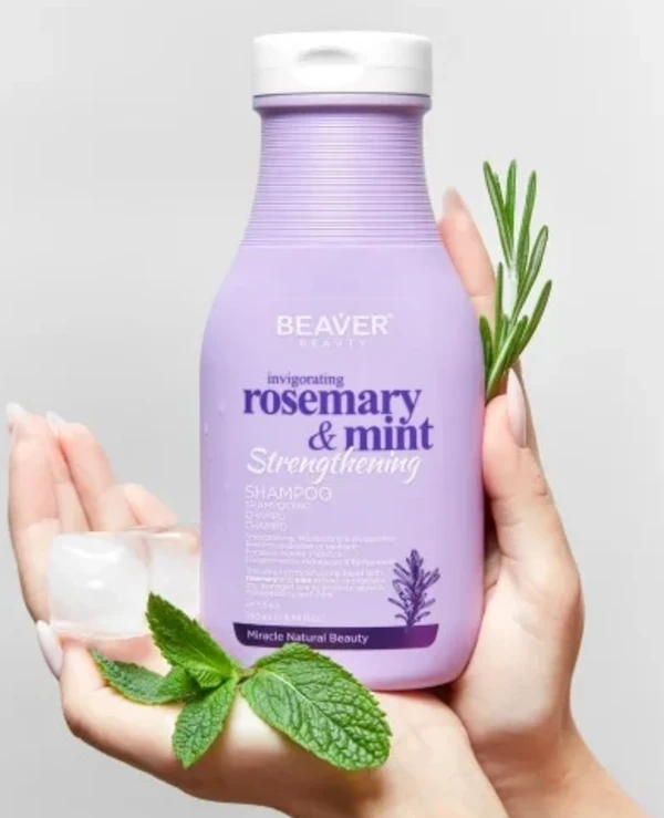Beaver professional Освежающий шампунь с розмарином и мятой для укрепления и обновления волос | Beaver Освежающий шампунь