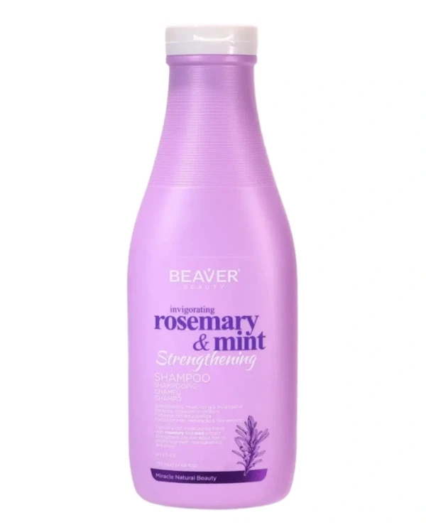 Beaver professional Освежающий шампунь с розмарином и мятой для укрепления и обновления волос | Beaver Освежающий шампунь с розмарином и мятой
