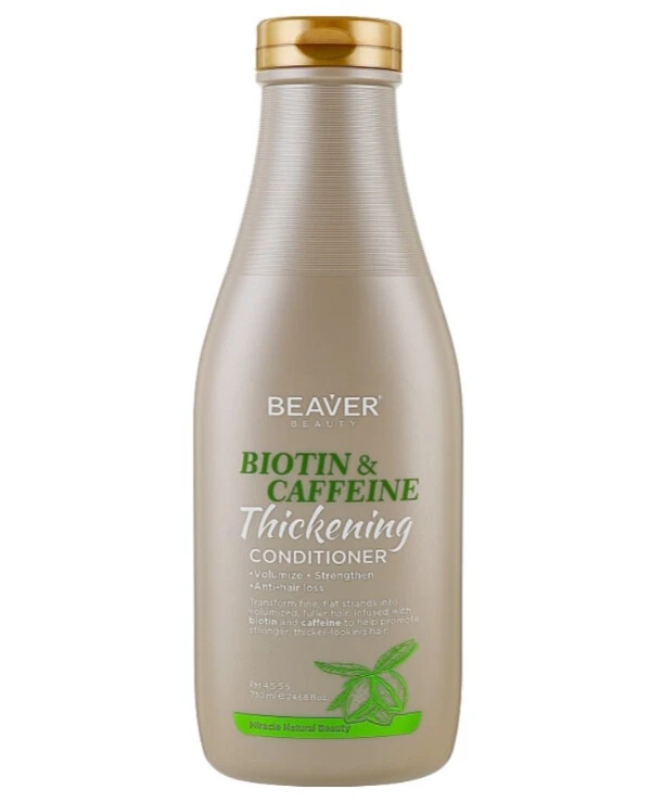 Beaver professional Кондиционер для слабых волос склонных к ломкости и выпадению с биотином и кофеином | Beaver Biotin & Caffeine Thickening Conditioner