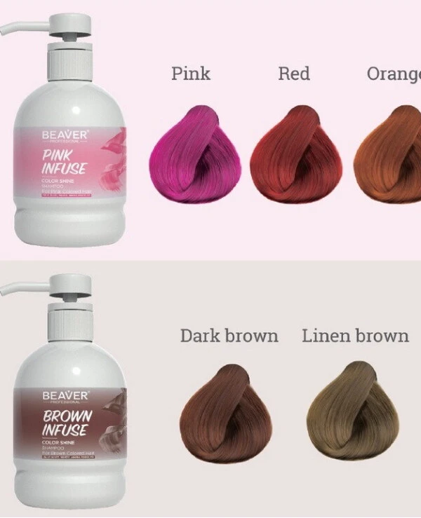 Beaver professional Шампунь для интенсивного ухода за волосами золотисто-бежевый | Beaver Infuse Color Shine Shampoo