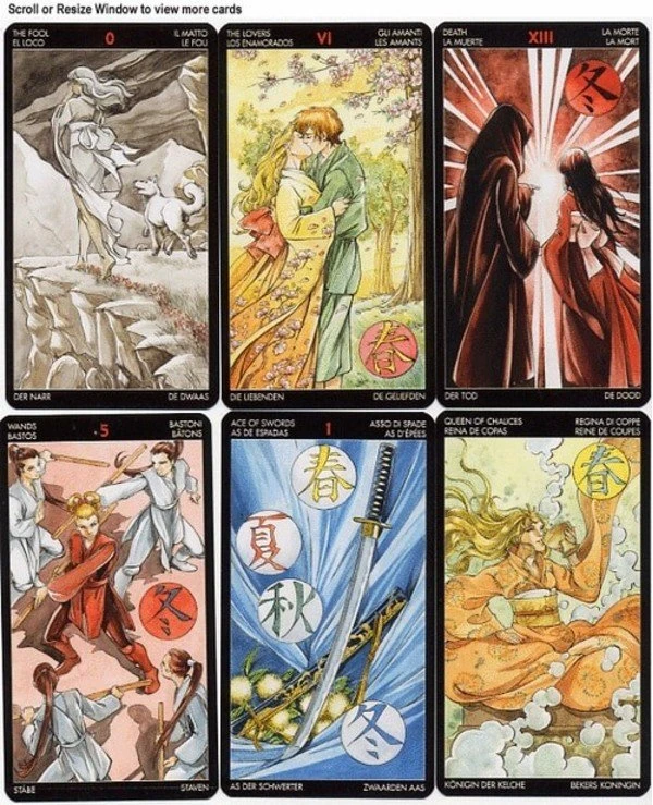 Lo Scarabeo Tarot - Манга Таро Manga Tarot  back