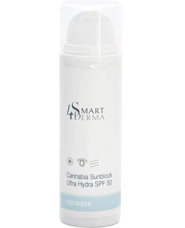 Smart4Derma - Ultra-Moisturizing Protective Cream SPF 50 with Cannabis Oil Cannabia Sunblock Ultra Hydra SPF 50 50ml