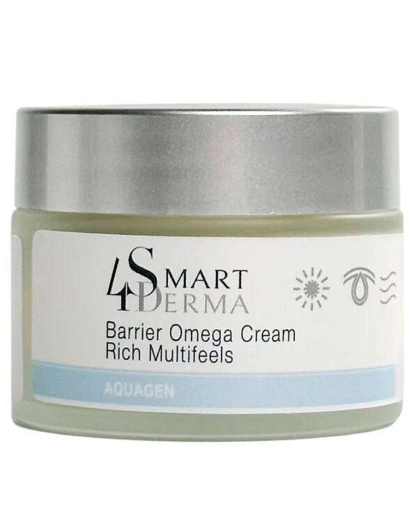 Smart4Derma - Роскошный питательный крем с церамидами Barrier Omega Cream Rich Multifeels 50 мл