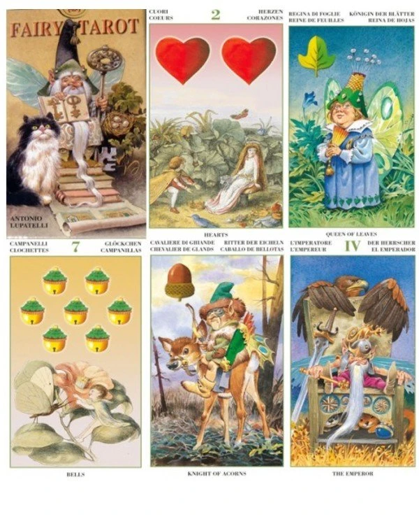 Lo Scarabeo Tarot - Таро Сказка леса (мини) Fairy Tarot (mini)  back