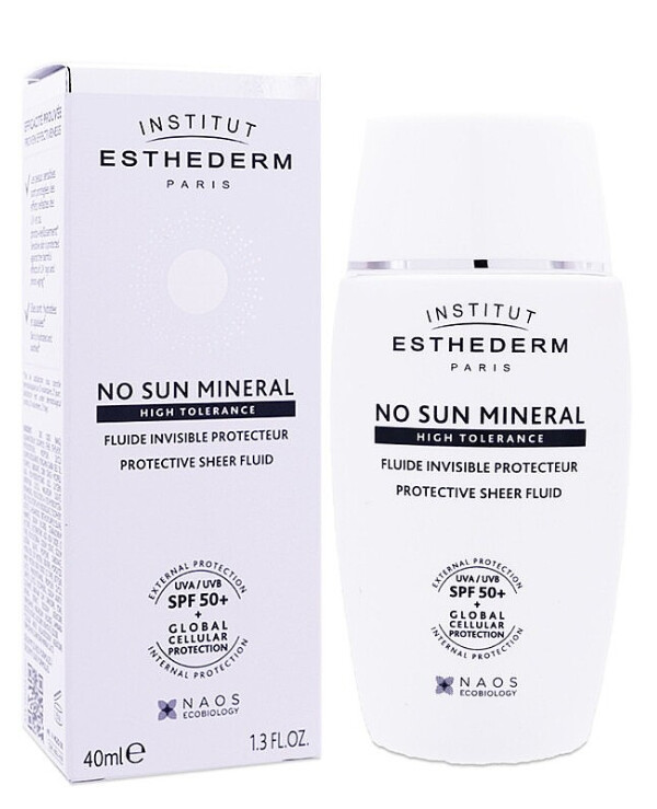 Institut Esthederm - Ultra-light face fluid with tone No Sun Mineral Fluid SPF50+ 40ml
