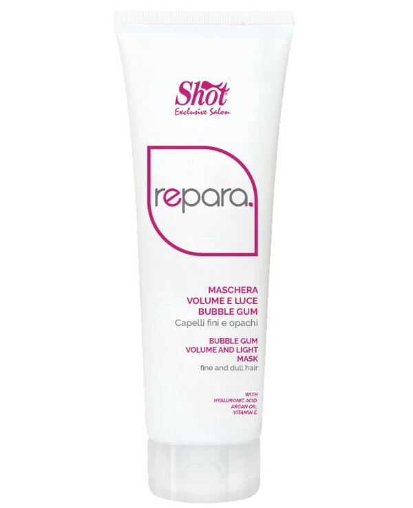 Shot - Липидная маска Bubble Gum для тонких и тусклых волос Repara Bubble Gum Volume Mask 250 мл