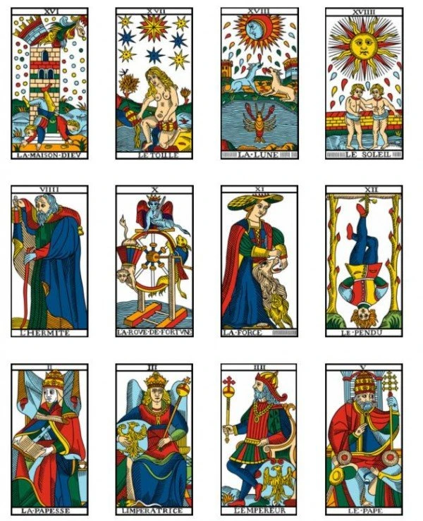 Lo Scarabeo Tarot - Марсельское Таро (мини) Marseille Tarot (mini)  back