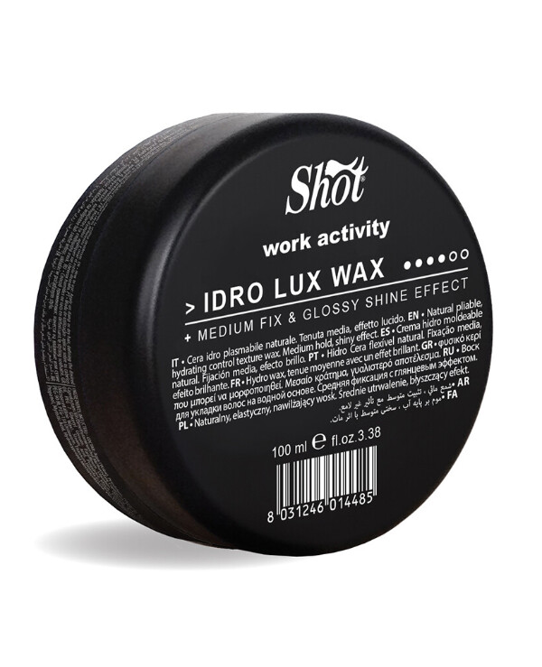Shot - Water-based hair styling wax Idro Lux Wax Work Activity 100ml