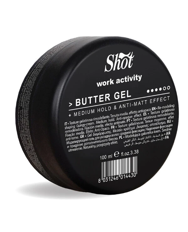 Shot - Моделирующий гель для укладки волос средней фиксации Butter Gel Work Activity 100 мл
