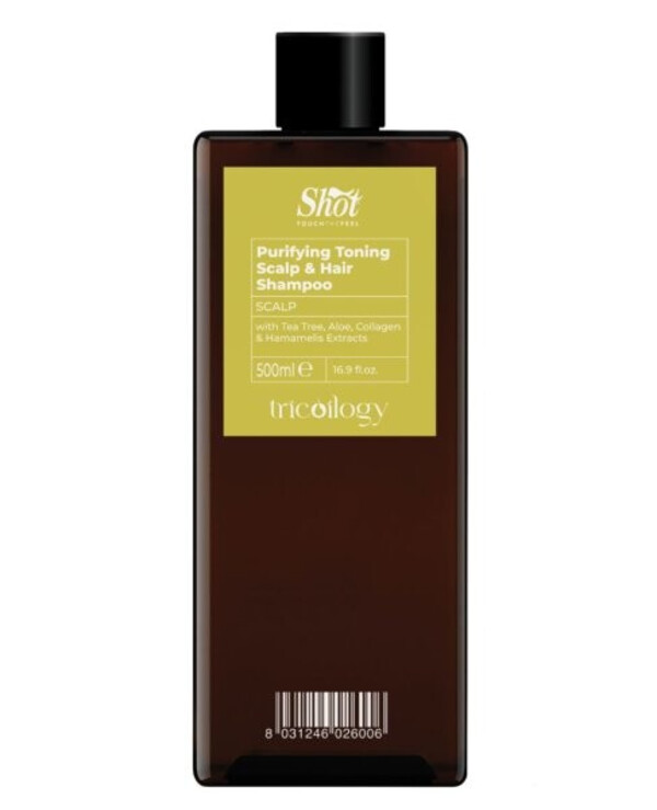 Shot - Toning shampoo for scalp and hair Tricoilogy Purifying Toning Scalp & Hair Shampoo 500ml