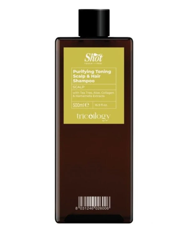 Shot - Toning shampoo for scalp and hair Tricoilogy Purifying Toning Scalp & Hair Shampoo 500ml