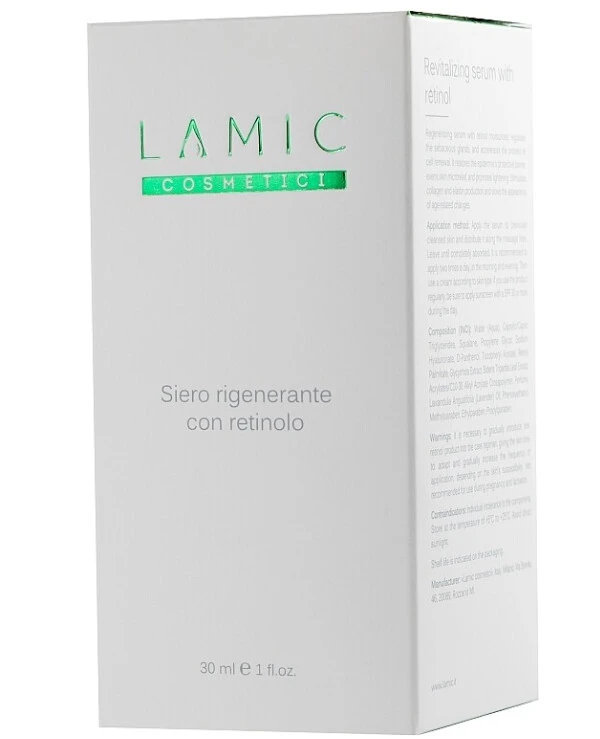 Lamic cosmetici Восстанавливающая сыворотка с ретинолом для лица | Сыворотка с ретинолом Lamic Cosmetici Siero Rigenerante Con Retinolo