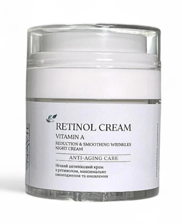 Navie - Ночной антивозрастной крем с ретинолом Retinol Cream Vitamin A Reduction Smoothing Wrinkles Night Cream 50 мл