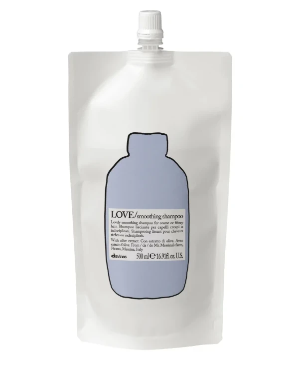 Davines Shampoo for smoothing frizzy and unruly hair | LOVE Refill Curl-Controlling Shampoo