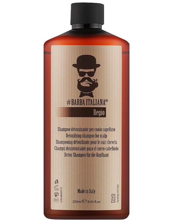 Barba Italiana - Детоксицирующий шампунь для кожи головы Detoxifying shampoo for scalp Regio 250 мл