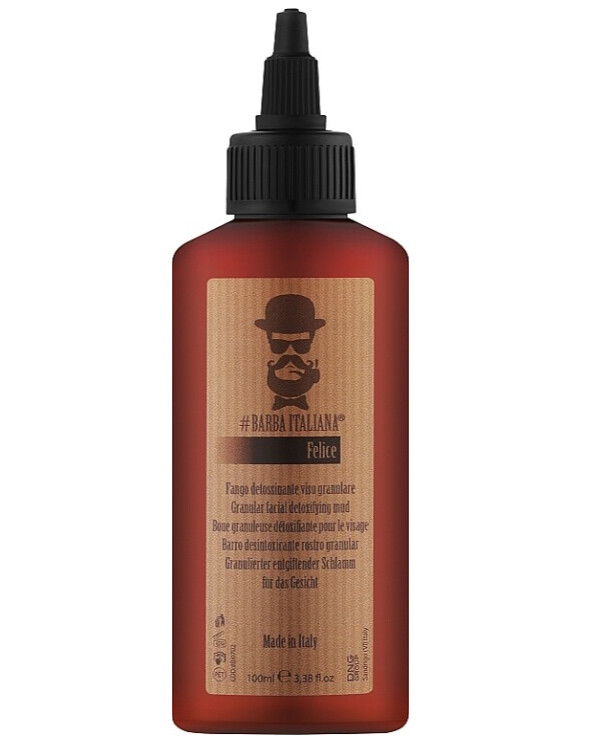Barba Italiana - Granulated clay for facial skin detoxification Felice Granular Facial Detoxifying Mud 100ml