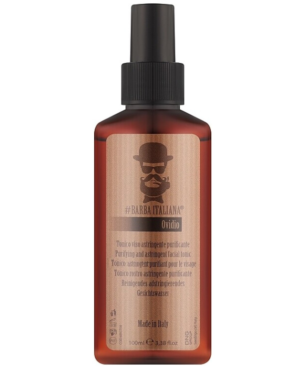 Barba Italiana - Cleansing and refreshing facial toner Ovidio Purifying & Astringent Facial Tonic 100ml