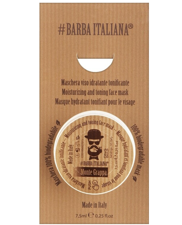 Barba Italiana - Moisturizing and toning face mask Monte Grappa Hydrating & Toning Face Mask 7.5ml