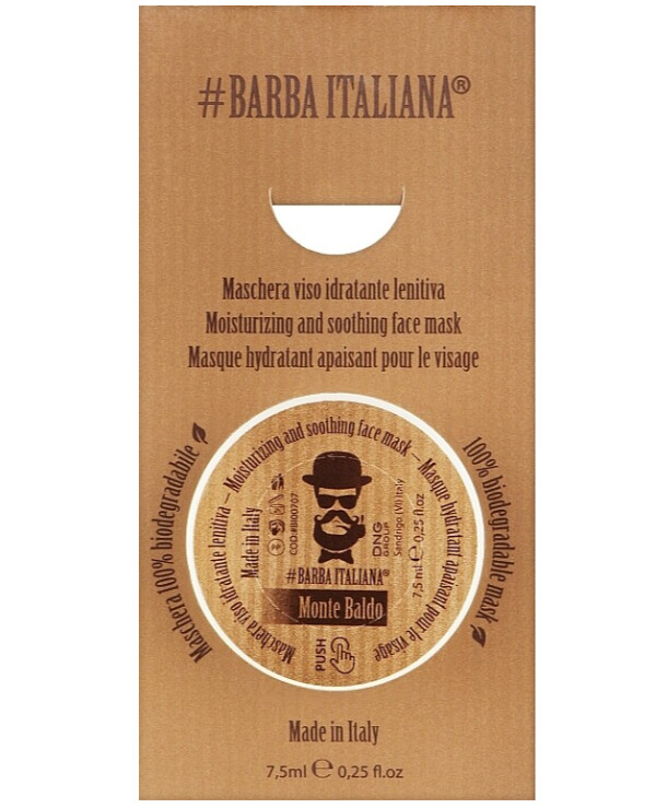 Barba Italiana - Moisturizing and soothing face mask Monte Baldo Moisturizing & Soothing Face Mask 7.5ml
