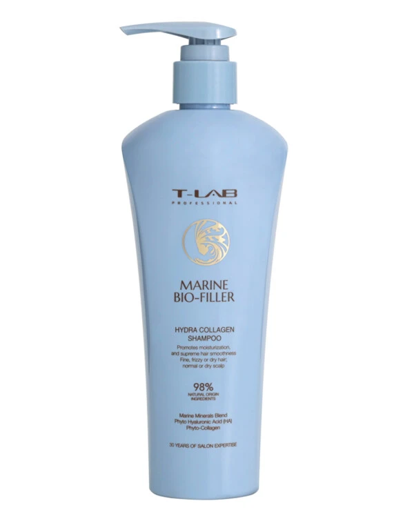 T-Lab Professional - Шампунь с гидролизованным коллагеном Marine Bio-Filler Hydra Collagen Shampoo 300 мл