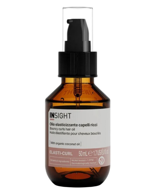 Insight Cosmetics - Oil for elasticity and shine for curly hair Elasti-Curl Bouncy Curls Hair Oil 50ml