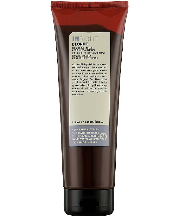 Insight Cosmetics - Mask for maintaining cool blonde shades Blonde Cold Reflections Mask 250ml