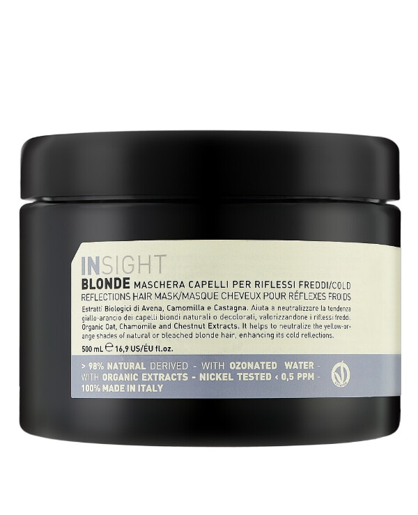 Insight Cosmetics - Mask for maintaining cool blonde shades Blonde Cold Reflections Mask 500ml