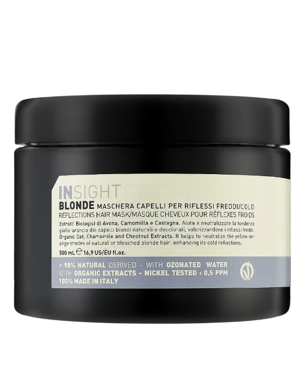 Insight Cosmetics - Маска для поддержания холодных оттенков блонд Blonde Cold Reflections Mask 500 мл