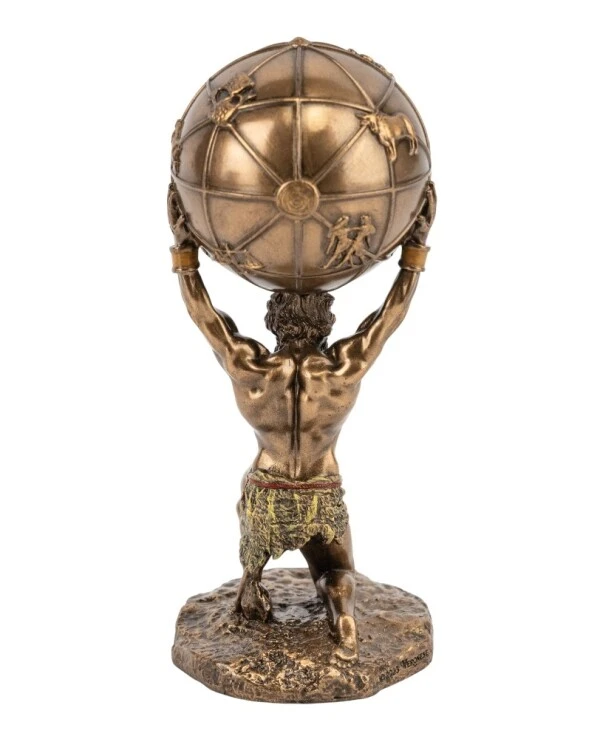 Veronese Atlas holding the Celestial Sphere, 13.5 cm (78109A4) | Veronese Figurine of Atlas Holding the Celestial Sphere 78109A4