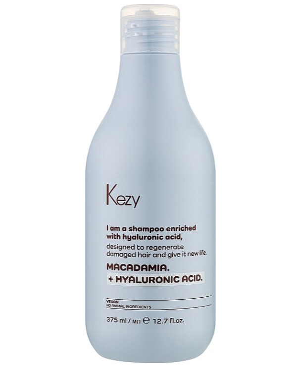 Kezy - Restructuring shampoo with hyaluronic acid Macadamia Plus Shampoo 375 ml
