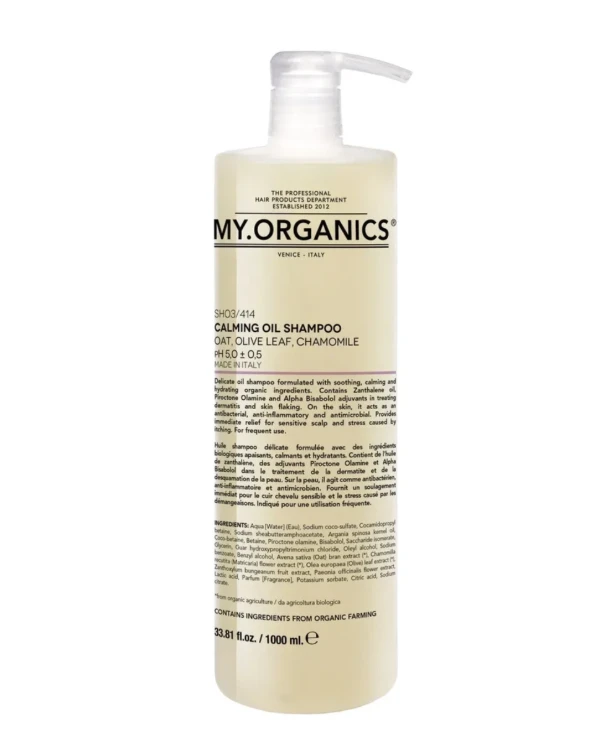 My.Organics - Shampoo for the treatment of dermatitis and flaking skin My.Scalp Calming Oil Shampoo 1000ml