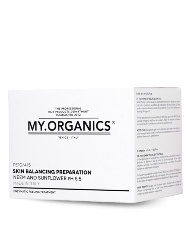 My.Organics - Concentrated enzyme peeling for the scalp My.Scalp Skin Balancing Preparation 12x6ml