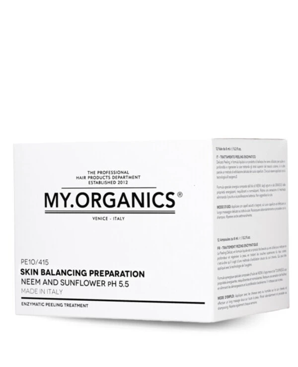 My.Organics - Концентрований ферментний пілінг для шкіри голови My.Scalp Skin Balancing Preparation 12 шт x 6 мл