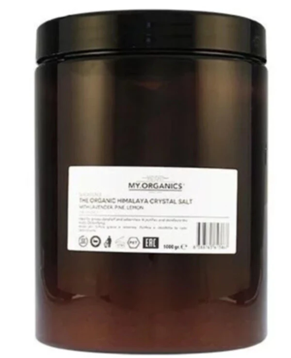 My.Organics - Гімалайська кристалічна сіль з лавандою, сосною та лимоном My.Scalp The Organic Himalaya Crystal Salt with essential oils of Lavender, Pine, and Lemon 1 кг