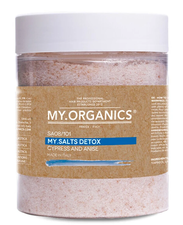My.Organics - Гімалайська кристалічна сіль Кіпаріс та естрагон My.Scalp The Organic Himalaya Crystal Salt with Cypress and Anise essential oils 1 кг