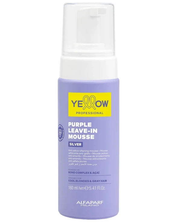 Yellow - Мусс против желтизны волос Silver Purple Leave-In Mousse 160 мл