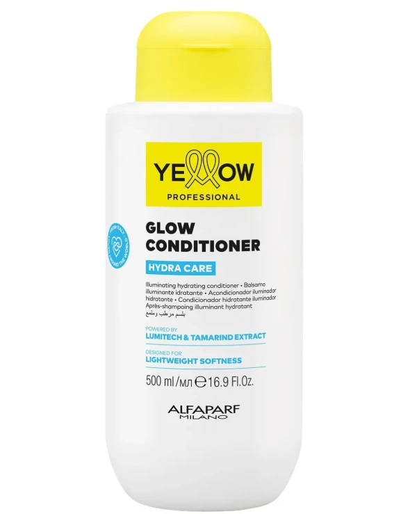 Yellow - Кондиционер для увлажнения и блеска волос Hydra Care Glow Conditioner 500 мл