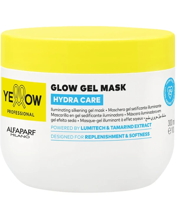 Yellow - Маска для увлажнения и блеска волос Hydra Care Glow Gel Mask 300 мл