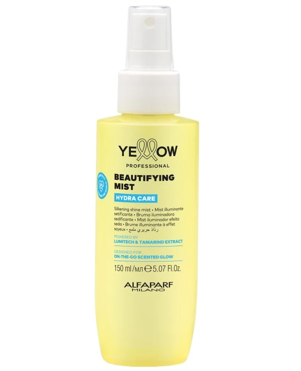 Yellow - Парфюмированный спрей для увлажнения и блеска волос Hydra Care Glow Beautifying Mist 150 мл