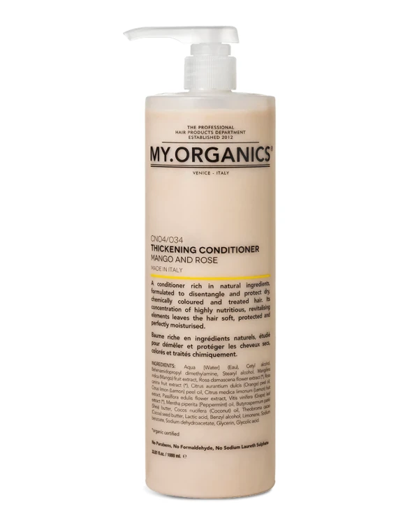 My.Organics - Conditioner for volume of fine hair The Organic Thickening Conditioner Mango & Rose 1000ml